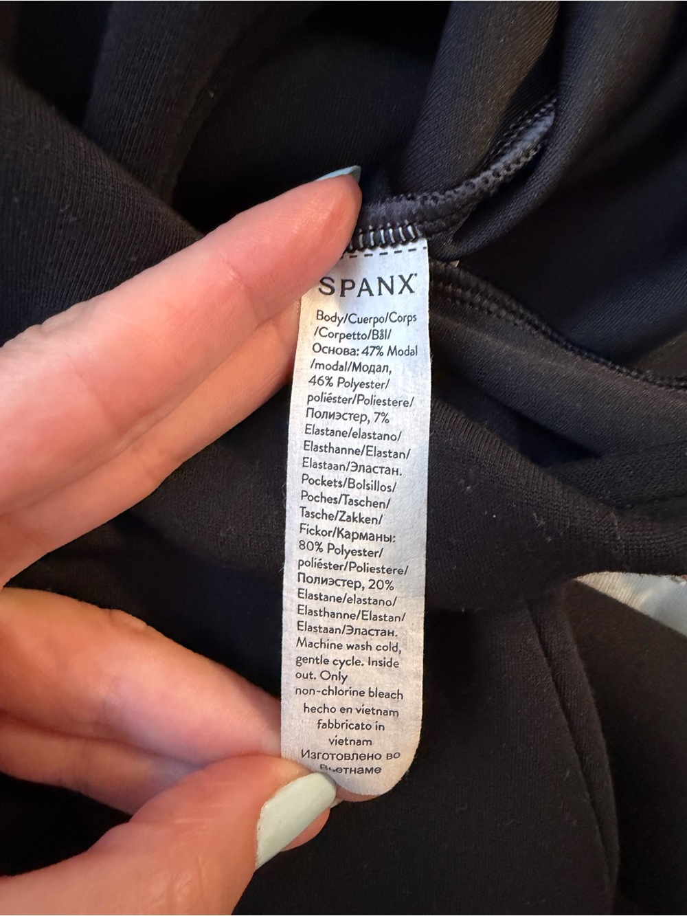 SPANX Black Sleeveless Jumpsuit - Picture 4 of 5